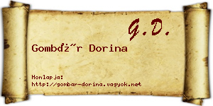 Gombár Dorina névjegykártya