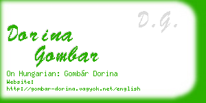 dorina gombar business card