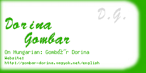 dorina gombar business card